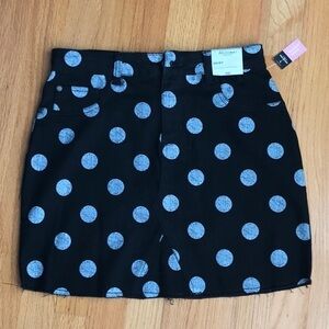 ARIZONA  Polka Dot Denim Skirt